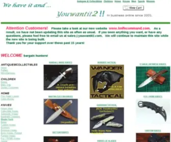 Youwantit2.com(Top Quality Knives) Screenshot