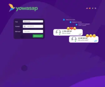 Yowasap.com(Send message without add contacts) Screenshot