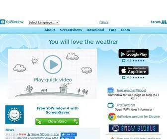 Yowindow.com(Weather with magic) Screenshot