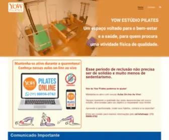 Yowpilates.com.br(Yow Pilates) Screenshot