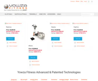 Yowzafitness.com(Yowza Top Rated Ellipticals & Treadmills) Screenshot