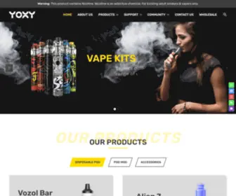 Yoxyofficial.com(Electronic Cigarette Brand) Screenshot