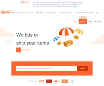 Yoybuy.com(Taobao 1688 English Shopping Agent) Screenshot