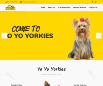 Yoyoyorkiespuppy.com(Buy Yorkies Dog at best price) Screenshot
