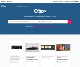 Yoys.ch(B2B Marktplatz) Screenshot