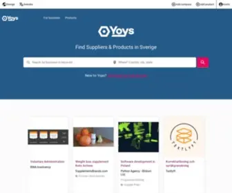 Yoys.se(B2B Marketplace) Screenshot