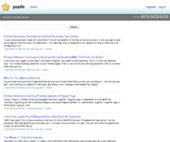 Yozillr.com(Store, share and tag your favourite links) Screenshot