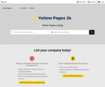 YP24.com(Yellow Pages Network) Screenshot