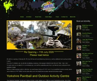 YPC.co.uk(Paintball centre based in Yorkshire UK) Screenshot