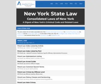 YPDcrime.com(New York State Laws) Screenshot