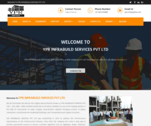 Yprinfra.com(YPR INFRABUILD SERVICES PVT LTD) Screenshot