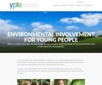 Ypte.org.uk(Information for kids on the environment) Screenshot