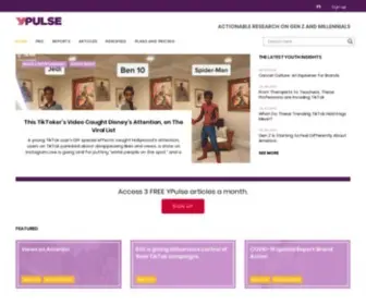 Ypulse.com(Gen Z & Millennial Intelligence) Screenshot