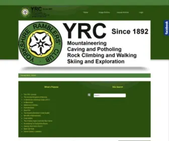 YRC.org.uk(Exploration, Mountaineering and Caving Since 1892) Screenshot