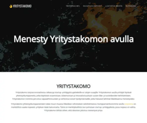 Yritystakomo.fi(Oulun Yritystakomo) Screenshot