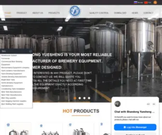 Ysbeerequipment.com(100L or 1BBL Micro Nano Brewing Equipment Supplier With Cooling System 200L Red Copper Brewer) Screenshot