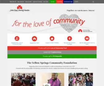 YSCF.org(The Yellow Springs Community Foundation) Screenshot
