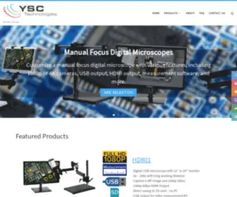 YSctechnologies.com(HD 1080p Digital USB Microscopes) Screenshot