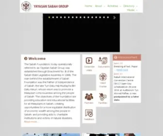 Ysnet.org.my(Official Website of Yayasan Sabah Group) Screenshot