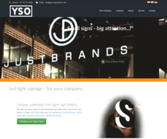 Yso-Signage.com(Lichtreclame) Screenshot