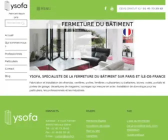 Ysofa.fr(Fermeture bâtiment) Screenshot