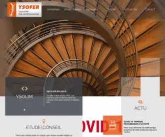 Ysofer.fr(YSOFER, fabricant Escalier métallique sur-mesure) Screenshot