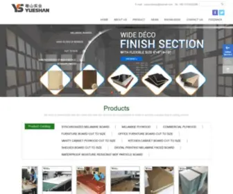 Yspanel.com(Yueshan Decoration Industry Co) Screenshot