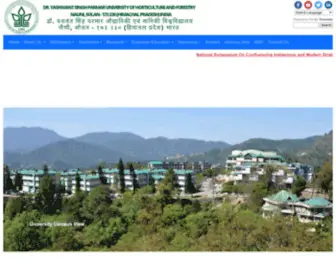 Yspuniversity.ac.in(Dr YS Parmar University of Horticulture & Forestry) Screenshot