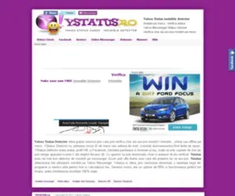 Ystatus.ro(Yahoo Status Detector Invisible Verifica detect INVIZIBIL Ystatus) Screenshot