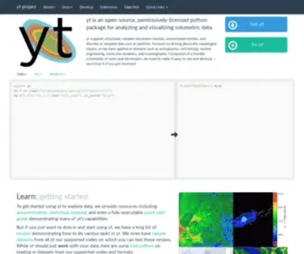 YT-Project.org(The yt Project) Screenshot