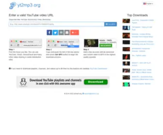 YT2MP3.org(Online YouTube to MP3 Converter) Screenshot