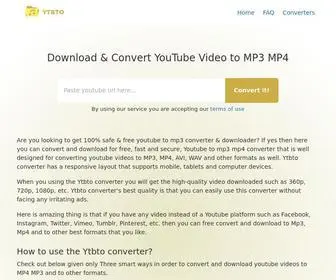 YTbto.com(YouTube mp3 Converter) Screenshot
