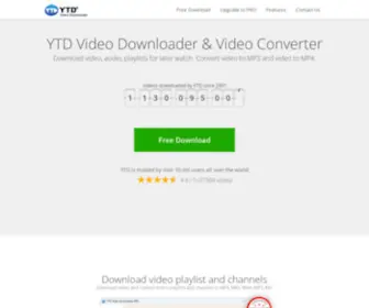 YTddownloader.com(YouTube Downloader) Screenshot