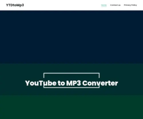 YTdtoMP3.com(YTdtoMP3) Screenshot
