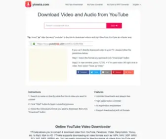 Ytmeta.com(YouTube Downloader) Screenshot