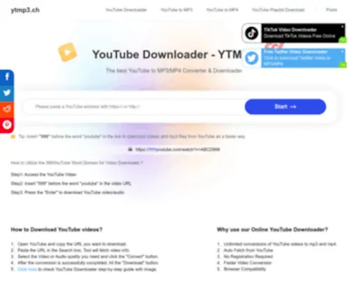 YTMP3.ch(YouTube Downloader) Screenshot