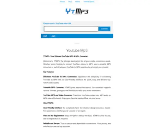YTMP3.plus(This service) Screenshot