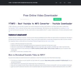 YTMP3.work(Ytmp3 is a free youtube to mp3 downloader which) Screenshot