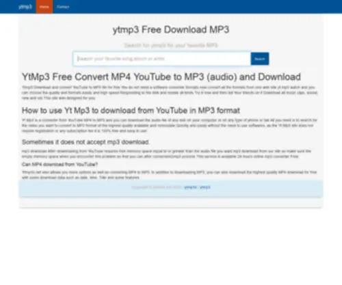 YTMP3S.net(The Fastest YouTube to MP3 Converter (High) Screenshot