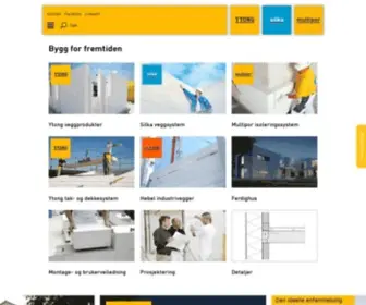 Ytongsiporex.no(Ytong Silka Isoleringssten) Screenshot