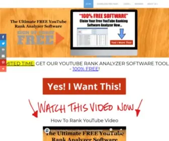 Ytrankanalyzer.com(YT Rank Analyzer Software) Screenshot