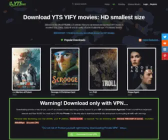 YTS.ag(The Official Home of YIFY Movies Torrent Download) Screenshot
