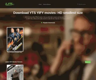 YTS.ec(The Official Home of YIFY Movies Torrent Download) Screenshot