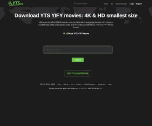 YTS.vc(Official Home of YIFY Movies Torrents) Screenshot
