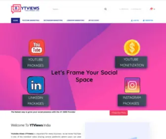 Ytviews.co.in(YTviews India) Screenshot