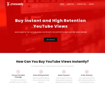 Ytviewsonly.com(Buy Instant and High Retention YouTube Views) Screenshot