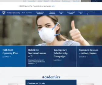 YU.edu(Yeshiva University) Screenshot