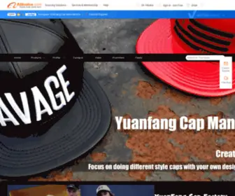 Yuanfangcaps.com.cn(Xiongxian Yuanfang Cap Manufactory) Screenshot