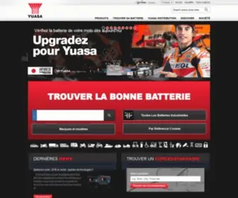 Yuasa.fr(Le premier fabricant mondial de batteries) Screenshot