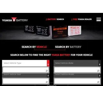 Yuasabatteries.com(Motorcycle Batteries) Screenshot